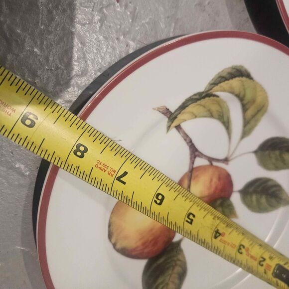 Williams Sonoma Apple Orchard Fruit Salad Dessert Plates Set of 2 8.25" - Picture 2 of 7